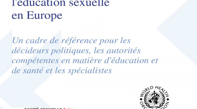 standards pour l'éducation sexuelle en europe