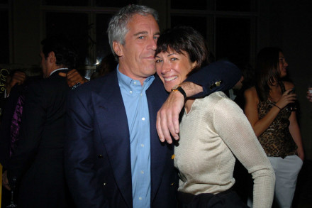 NEW YORK CITY, NY - 2005 MARCH 15: Jeffrey Epstein and Ghislaine Maxwell